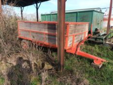 2 Wheel wooden tipping trailer