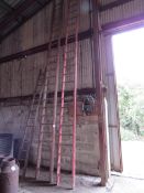 3 x Wooden ladders