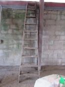 Wooden step ladder