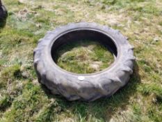 Pair Dunlop 12.4 / 11-36 tyres