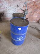 2 x Oil Barrels and dispenser