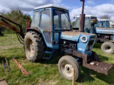 Ford 7600 2wd tractor, on farm since new, good tyres c/w McConnell Power arm 44 hedge cutter,