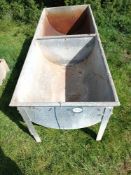 Double galvanised trough