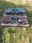 Set of County front wafer weights