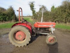 Massey Ferguson 135 with shell mud guard, multi power, Red Wheel centres.