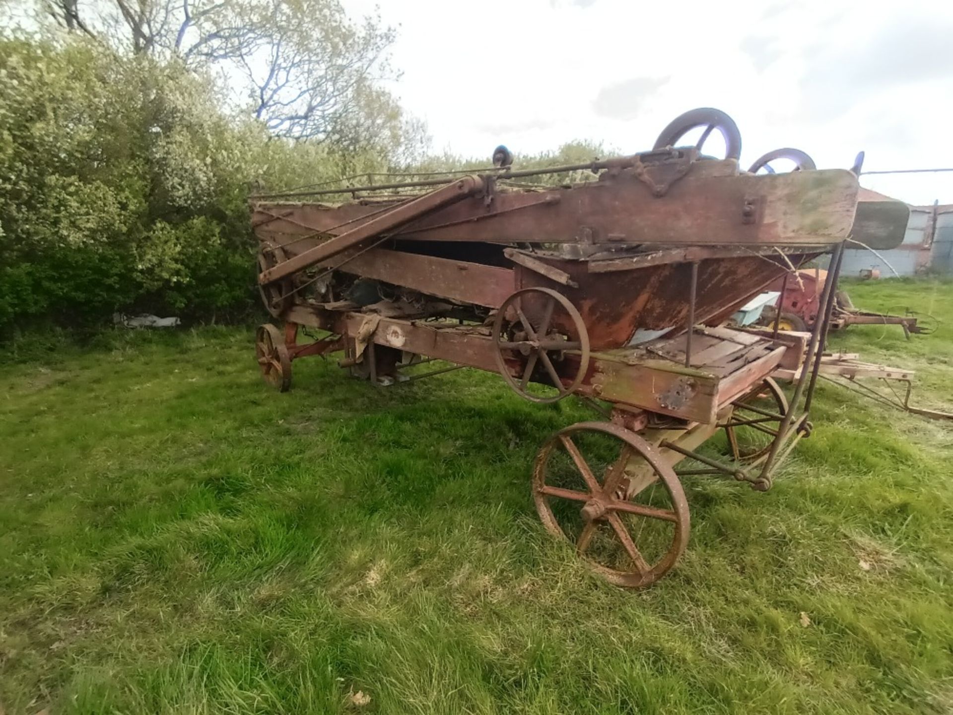 Vintage Straw Pitcher/Elevator (Marshall) - Image 2 of 4