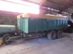 14T Brian Legg grain trailer, 8 stud wheels,