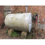 World War 1 Fuel tank. Approx 1800L. No VAT on this lot.