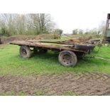 Wooden flat bed trailer 16ft 6"