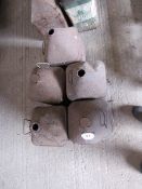5 x Antique oil/fuel cans