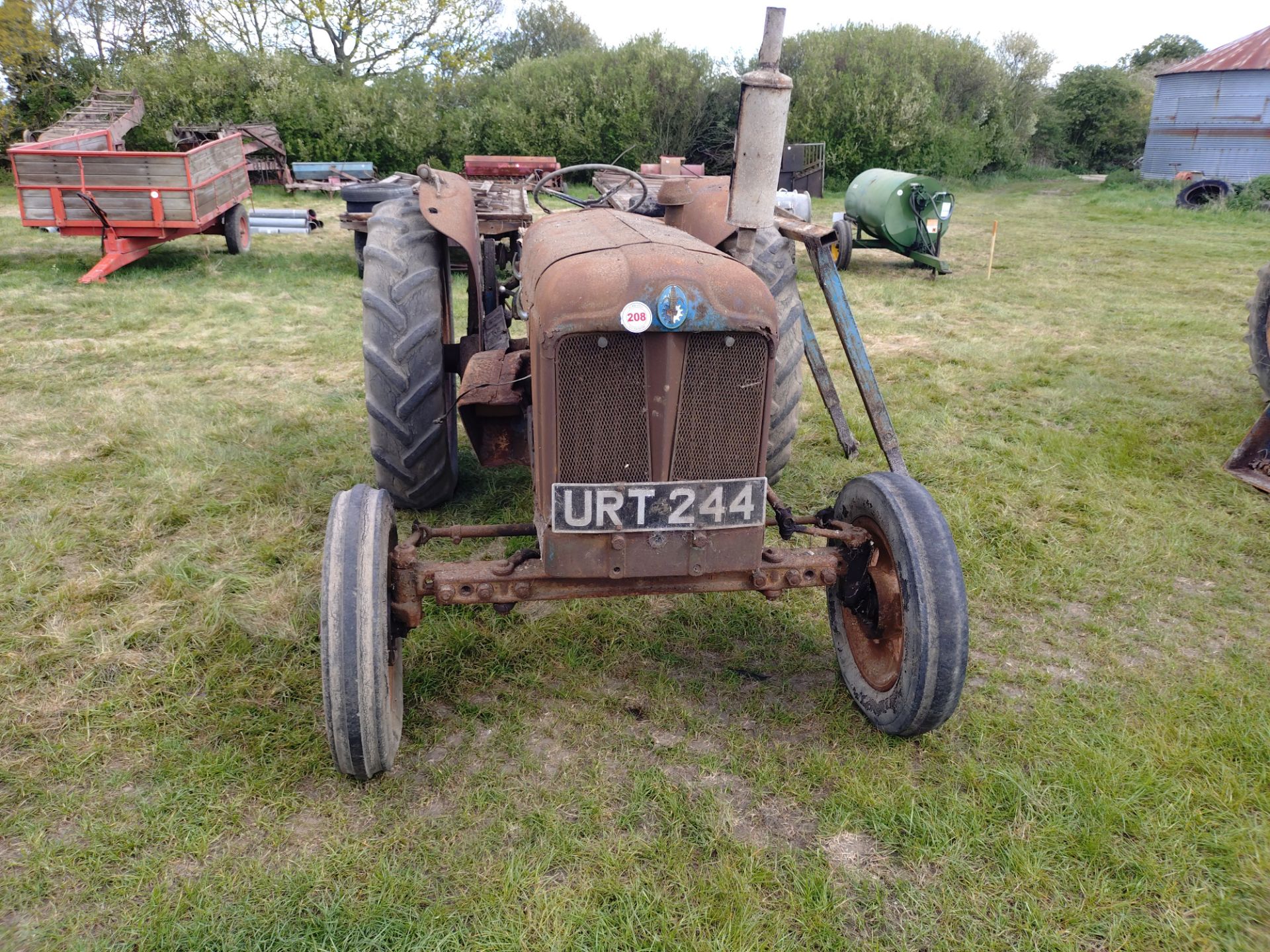 Fordson Major, diesel, 6,282 hours, advised working order, with Pulley drive. - Image 9 of 12