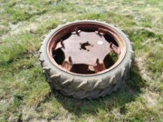 Pair narrow wheels and tyres Goodyear 6.