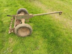 Old single unit gang mower