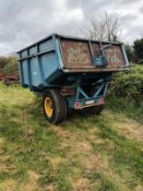 Bunning 7T dump trailer with tail board