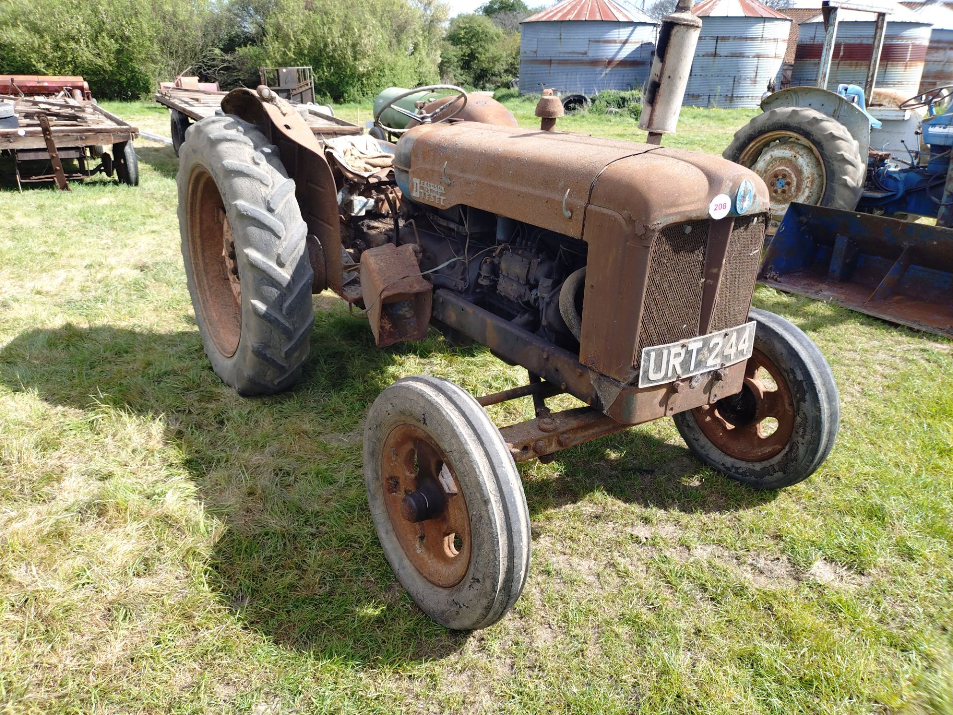 Fordson Major, diesel, 6,282 hours, advised working order, with Pulley drive. - Image 2 of 12