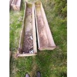 2 x Wooden Troughs