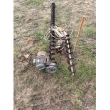 Sweep auger including extension.
