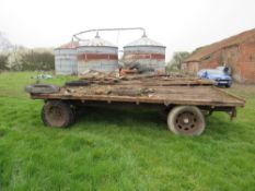 Wooden flat bed trailer 16ft 6