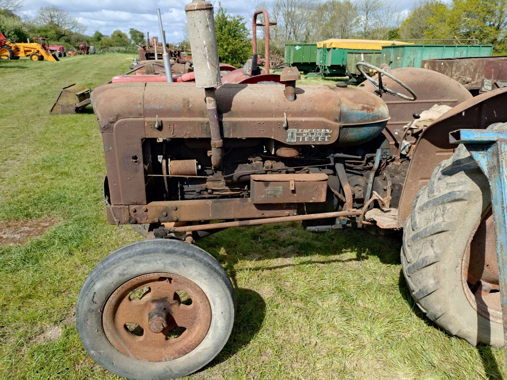 Fordson Major, diesel, 6,282 hours, advised working order, with Pulley drive. - Image 10 of 12