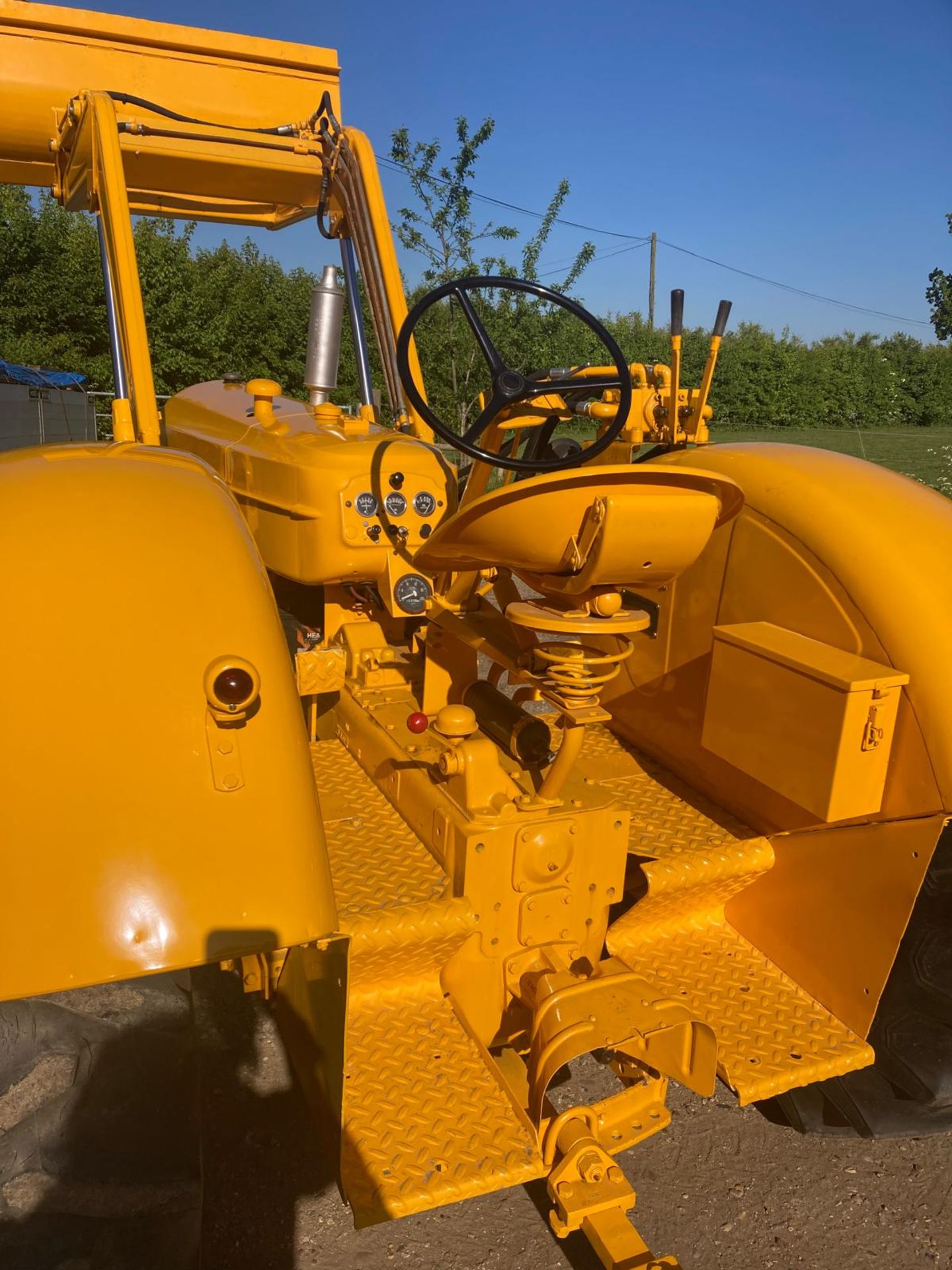 1956 Massey Harris I-244 6 cylinder petrol tractor, Serial No. 3303, Fitted with front end loader. - Image 3 of 5