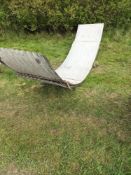 Quantity of curved galvanised iron sheeting as new, various lengths,