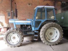 Ford 8200 4wd tractor, Reg: WBJ 608 X, 6,347 hours, poor tyres. Reg date 01/06/82.