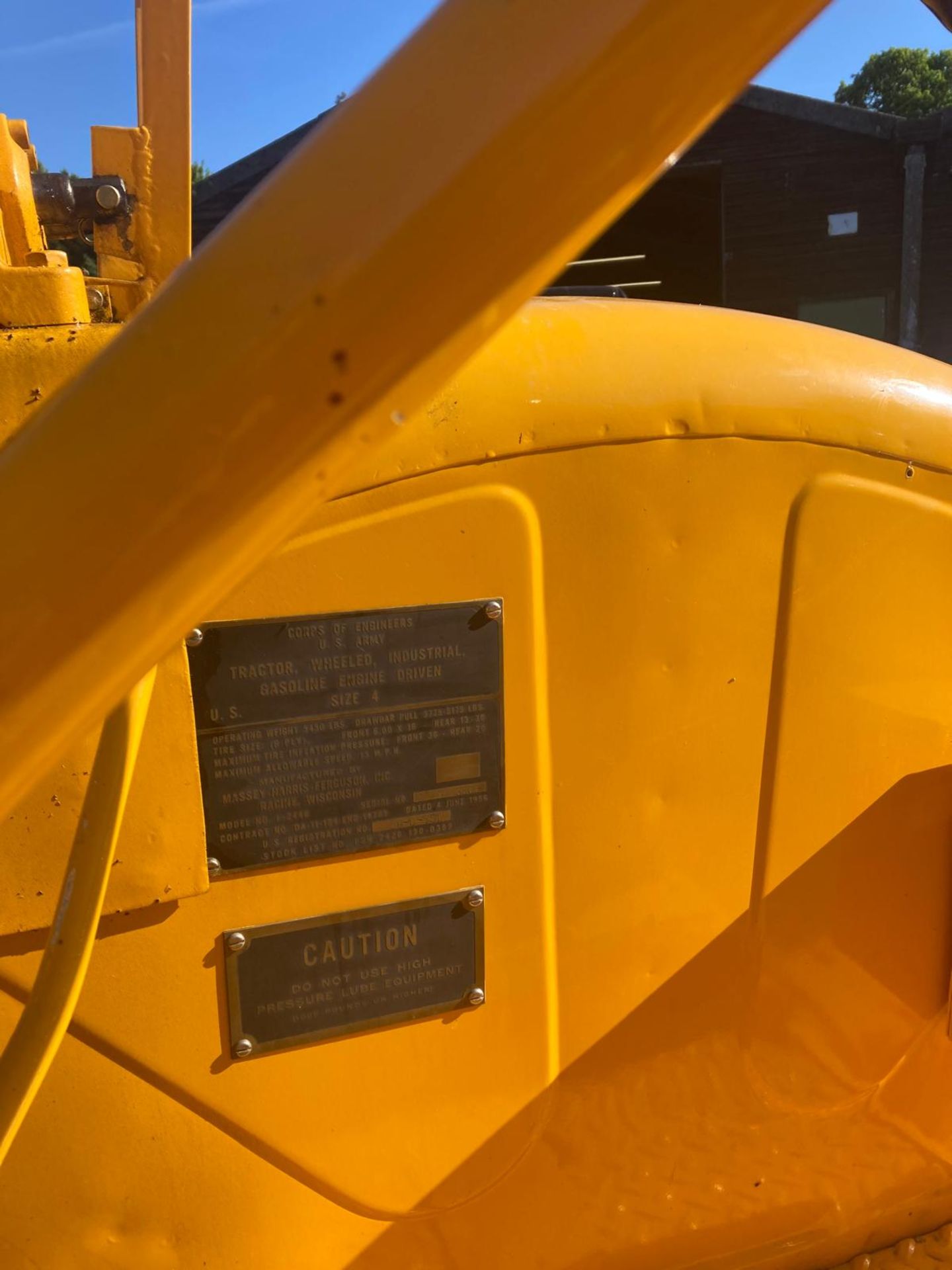 1956 Massey Harris I-244 6 cylinder petrol tractor, Serial No. 3303, Fitted with front end loader. - Image 5 of 5