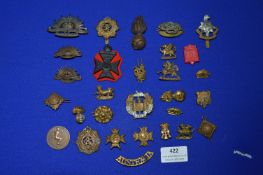 Assorted Military Cap Badges etc.