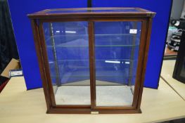 Mahogany Framed Glass Shop Counter Display Cabinet