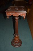 Victorian Carved Mahogany Plant Stand