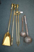 Brass & Copper Fire Tools and Ladles