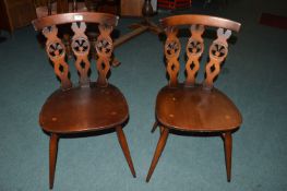Pair of Ercol Dining Chairs