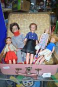 Case of Vintage Dolls
