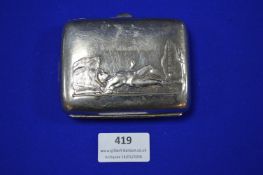 Lord Bayden Powell Scouting Cigarette Box Christmas 1914 in Embossed Steel