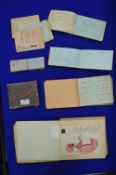 6x Autograph Albums Including WWI Etc.