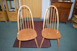 Pair of Ercol Bentwood Stickback Chairs (both AF)