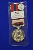 Indian General Service Silver Medal Bar. Jowaki 1877-8 2115 PTE J. Robinson 4th Rifle Brigade