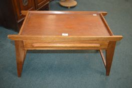 1970’s Retro Teak Coffee Table with Lower Drawer