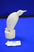 Victorian Carved Walrus Tusk Marine Ivory Penguin