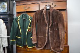 Vintage Small Suede Jacket plus Boys’ School Blazer