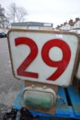 Vintage Fish Auction Electronic Number Sign - No. 29