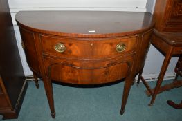 Demilune Mahogany Sideboard