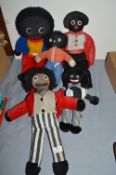5x Gollie Dolls