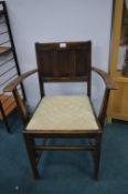 Arts & Crafts Oak Carver Chair
