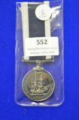 George V Silver Naval Long Service Medal PO290 L. Pearse HMS RN