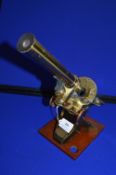 Victorian Brass Microscope by J. & C. Robins of London