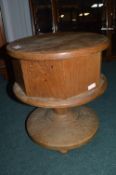 Retro Oak Octagonal Sewing Box