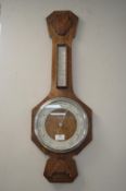 1930’s Oak Cased Barometer