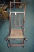 Victorian Child’s Folding Invalid Chair