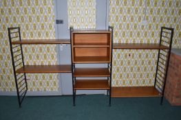 Ladderax Three Section Unit with Narrow Section Cabinet